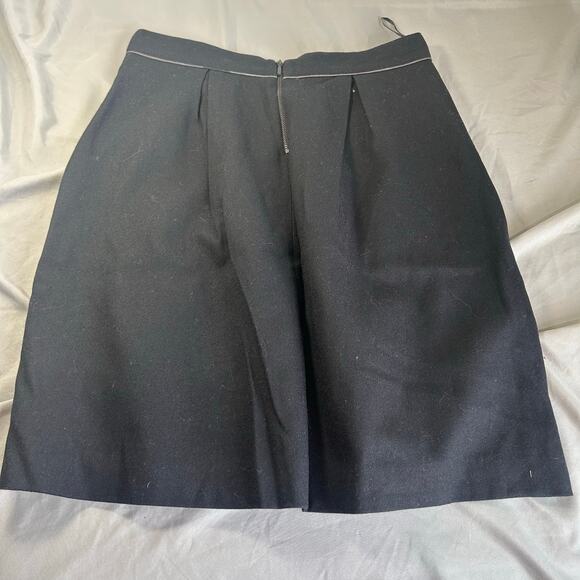 Barbour Winter Tartan Women's Black Wool Blend Knee length Skirt 6 - Picture 4 of 4